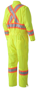 Yellow/Green - 5999A Hi-Viz Traffic Coverall, Back Yellow/Green - 5999A Hi-Viz Traffic Coverall, Back