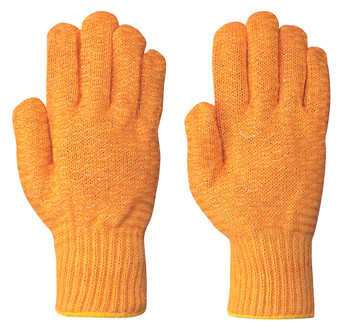 Orange 544 Seamless Knit Criss-Cross Glove Orange 544 Seamless Knit Criss-Cross Glove