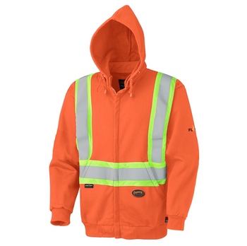 Orange - 338SF Flame Resistant Zip Heavyweight Safety Hoodie Orange - 338SF Flame Resistant Zip Heavyweight Safety Hoodie