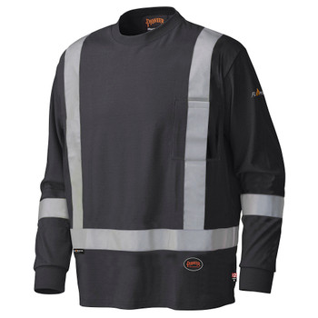 340SFA Flame Resistant Long-Sleeved Cotton Safety Shirt Front 340SFA Flame Resistant Long-Sleeved Cotton Safety Shirt Front