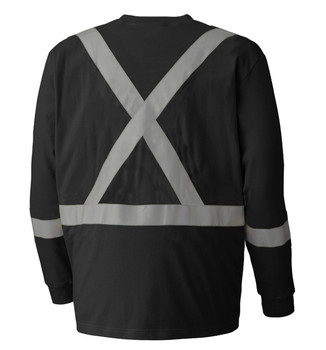 340SFA Flame Resistant Long-Sleeved Cotton Safety Shirt Back 340SFA Flame Resistant Long-Sleeved Cotton Safety Shirt Back