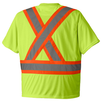 Yellow Green - 6991 Hi-Viz Birdseye Safety T-Shirt Yellow Green - 6991 Hi-Viz Birdseye Safety T-Shirt