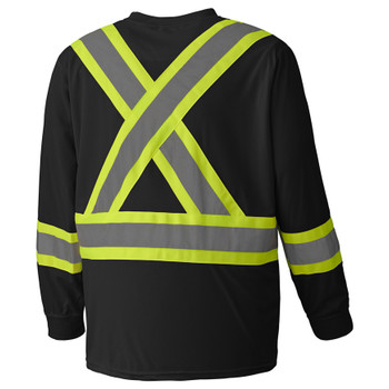 Black - 6997 Birdseye Long-Sleeved Safety T-Shirt Black - 6997 Birdseye Long-Sleeved Safety T-Shirt