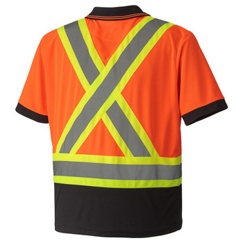 Orange - 6986 Birdseye Safety Polo Shirt Orange - 6986 Birdseye Safety Polo Shirt
