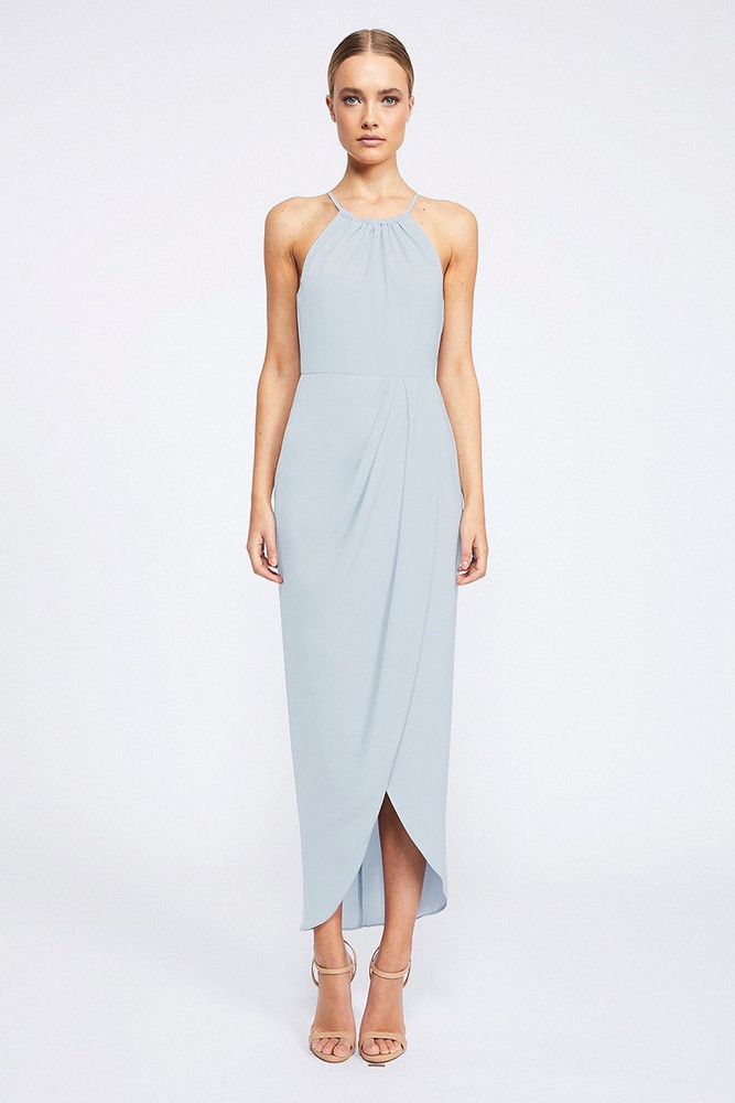 Shona joy core high neck sale ruched dress