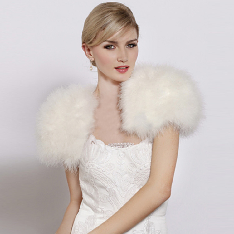 Ivory Fur Bolero