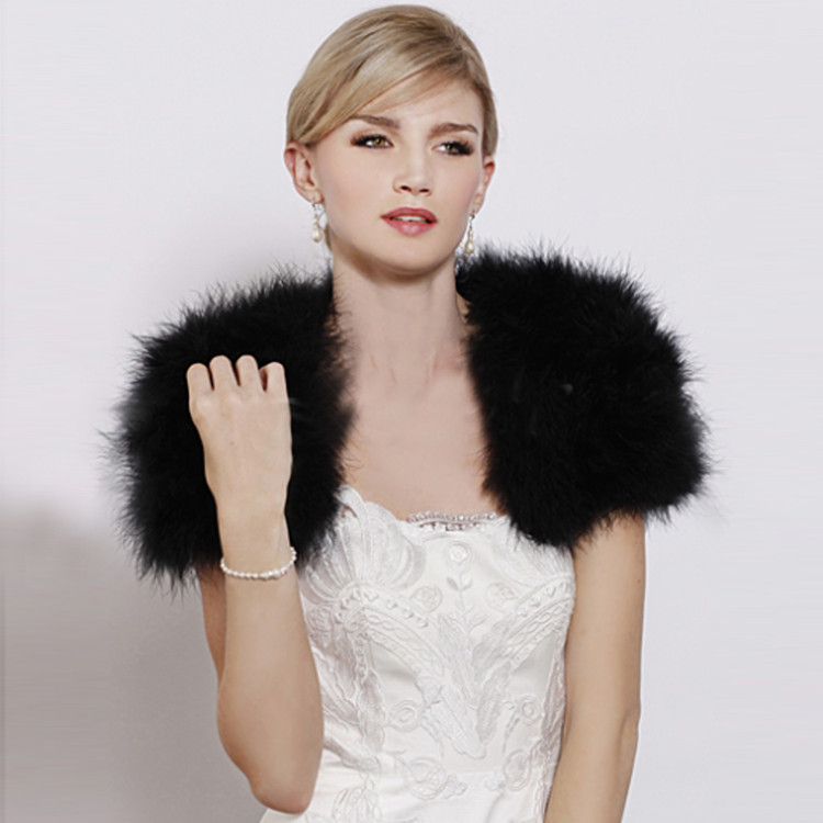 Black Fur Bolero