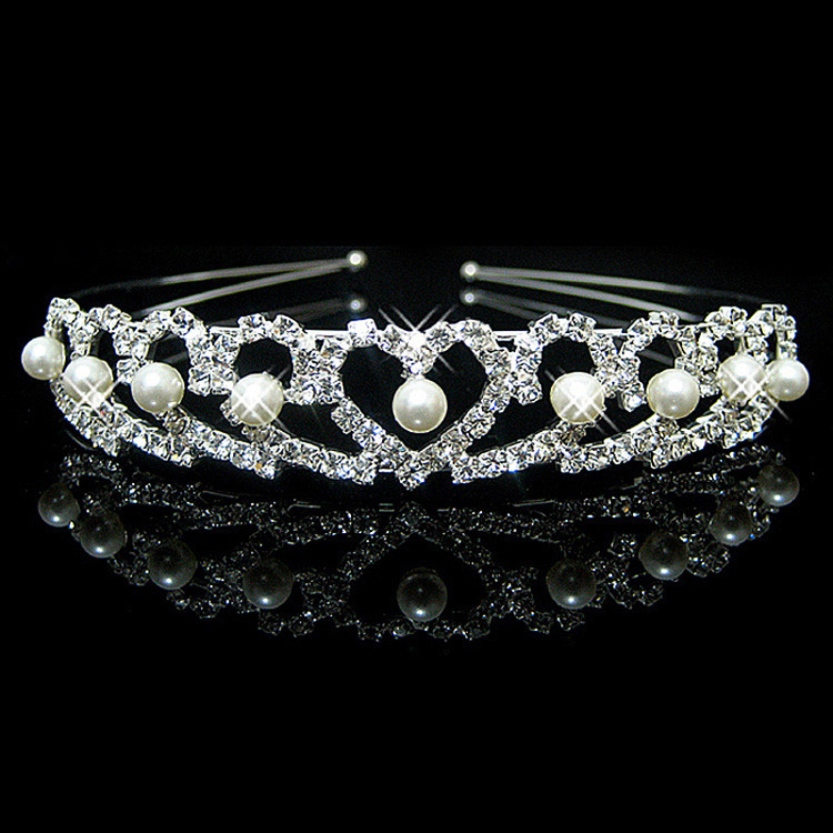 Heart Tiara Bridal Headpeice