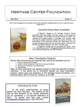 Heritage Center Foundation Newsletter Heritage Center Foundation Newsletter