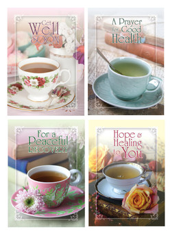 KJV Boxed Cards - Get Well, Tea for Two KJV Boxed Cards - Get Well, Tea for Two