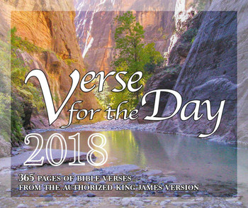 Verse for the Day - 2018 Daily Desk Calendar - 365 Page a Day KJV Scriptures on Inspirational Calendar - Cover Verse for the Day - 2018 Daily Desk Calendar - 365 Page a Day KJV Scriptures on Inspirational Calendar - Cover