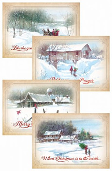 KJV Boxed Cards - Christmas, Assortment - Country Christmas KJV Boxed Cards - Christmas, Assortment - Country Christmas