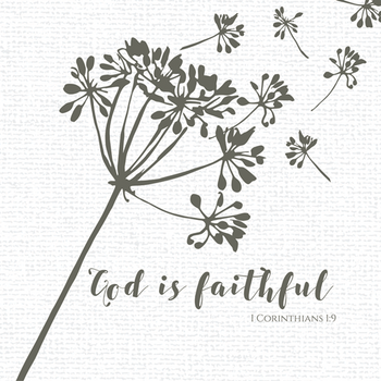 God Is Faithful - Luncheon Napkins with KJV Bible Verse - 6.5" x 6.5" (20/pkg) God Is Faithful - Luncheon Napkins with KJV Bible Verse - 6.5" x 6.5" (20/pkg)
