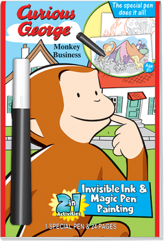Invisible Ink & Magic Pen Painting: Curious George™ "Monkey Business" Invisible Ink & Magic Pen Painting: Curious George™ "Monkey Business"