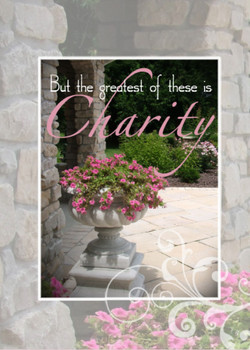 The Greatest is Charity - Wedding - KJV Scripture Greeting Card The Greatest is Charity - Wedding - KJV Scripture Greeting Card
