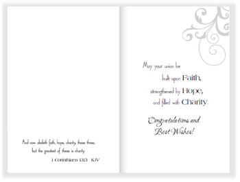 The Greatest is Charity - Wedding - KJV Scripture Greeting Card The Greatest is Charity - Wedding - KJV Scripture Greeting Card