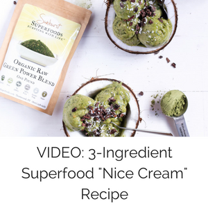 Watch the VIDEO: 3-Ingredient Superfood "Nice Cream" Recipe VIDEO: 3-Ingredient Superfood "Nice Cream" Recipe