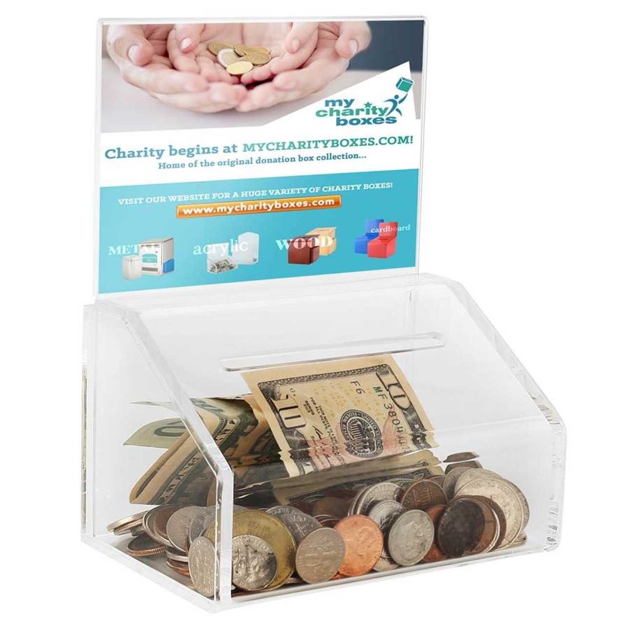 Slopie Acrylic Donation Box AC31
