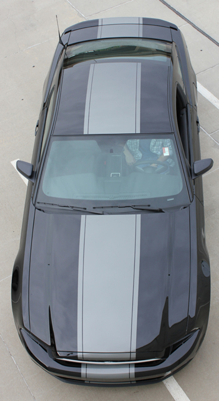 ford mustang top view. front top view mustang stripes and decals 3m venom 2013-2014 | fastcardecals call us ford