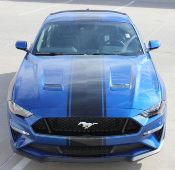 HYPER RALLY | 2018 Ford Mustang Center Matte Black Stripes 3M FCD Call 812-725-1410 HYPER RALLY | 2018 Ford Mustang Center Matte Black Stripes 3M FCD Call 812-725-1410