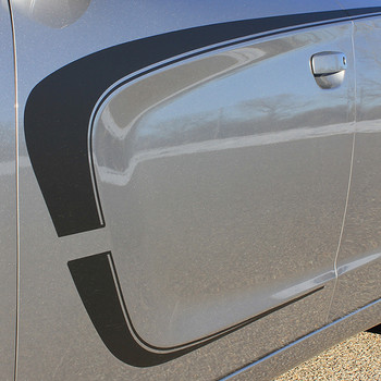 close up C STRIPE | 2015-2018 Dodge Charger RT Decals Kit MATTE BLACK 3M close up C STRIPE | 2015-2018 Dodge Charger RT Decals Kit MATTE BLACK 3M