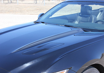 Mustang Decals and Stripes 15 HOOD SPEARS 3M 2015 2016 2017 Mustang Decals and Stripes 15 HOOD SPEARS 3M 2015 2016 2017