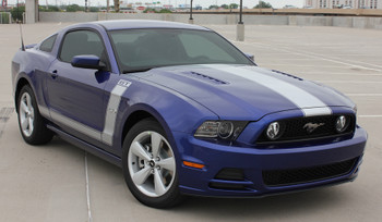 angle front view BEST! 2014-2013 Ford Mustang Side and Hood Stripes PRIME 2 angle front view BEST! 2014-2013 Ford Mustang Side and Hood Stripes PRIME 2