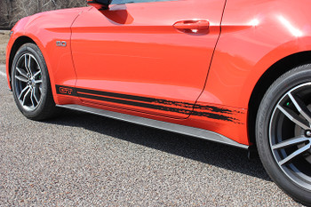 front side Mustang GT Rocker Fading Stripes 15 BREAKUP 2015-2017 front side Mustang GT Rocker Fading Stripes 15 BREAKUP 2015-2017