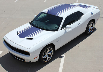 front Dodge Challenger with Shaker Vinyl Graphics SHAKER 2015-2019 front Dodge Challenger with Shaker Vinyl Graphics SHAKER 2015-2019