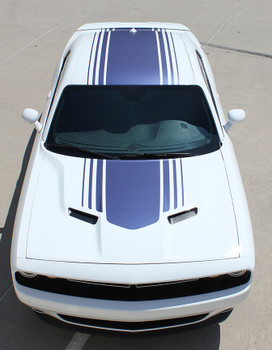 front Dodge Challenger with Shaker Vinyl Graphics SHAKER 2015-2019 front Dodge Challenger with Shaker Vinyl Graphics SHAKER 2015-2019