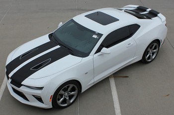 high driver side view 2018 Chevy Camaro Dual Racing Stripes 3M CAM SPORT 2016 2017 high driver side view 2018 Chevy Camaro Dual Racing Stripes 3M CAM SPORT 2016 2017