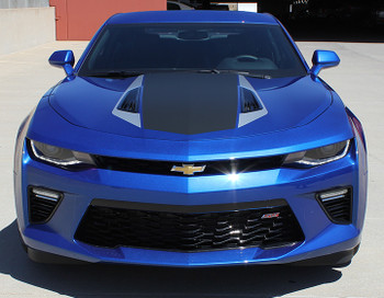 front view 2017 Chevy Camaro Wide Center Decals 3M HERITAGE 2016-2018 front view 2017 Chevy Camaro Wide Center Decals 3M HERITAGE 2016-2018