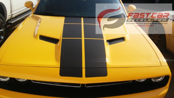 Dodge Challenger Blacktop Strobe Stripes 3M PULSE RALLY 2008-2019 Dodge Challenger Blacktop Strobe Stripes 3M PULSE RALLY 2008-2019