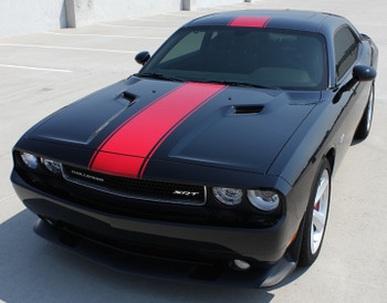 front Dodge Challenger Center Racing Stripes 3M FINISH LINE 2011-2019 front Dodge Challenger Center Racing Stripes 3M FINISH LINE 2011-2019