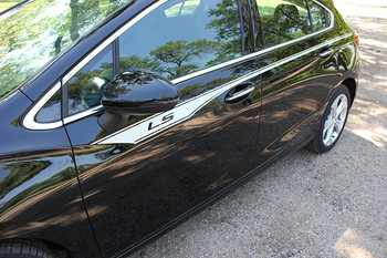 driver angle 2018 Chevy Cruze Upper Stripe Graphics OVERPASS 3M 2016-2019 driver angle 2018 Chevy Cruze Upper Stripe Graphics OVERPASS 3M 2016-2019