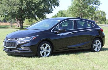 side view 2018 Chevy Cruze Upper Stripe Graphics OVERPASS 3M 2016-2019 side view 2018 Chevy Cruze Upper Stripe Graphics OVERPASS 3M 2016-2019