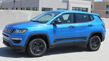 Jeep Compass Rocker Stripe Decals 3M COURSE ROCKER 2017-2019 Jeep Compass Rocker Stripe Decals 3M COURSE ROCKER 2017-2019