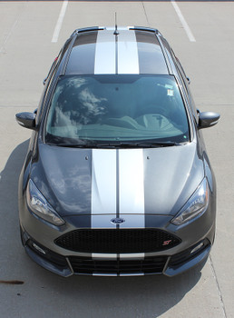 Ford Focus ST/SE Racing Stripes 3M TARGET FOCUS RALLY 2015-2018 Ford Focus ST/SE Racing Stripes 3M TARGET FOCUS RALLY 2015-2018
