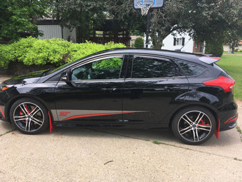 Ford Focus ST Side Decals BLADE 2 Color 2015 2016 2017 2018 Ford Focus ST Side Decals BLADE 2 Color 2015 2016 2017 2018