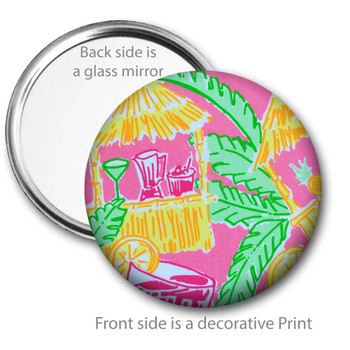 Tiki Hut Pocket Mirror Tiki Hut Pocket Mirror