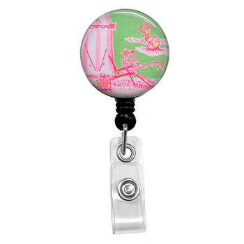 Sunbather Mylar ID Badge Reel Sunbather Mylar ID Badge Reel