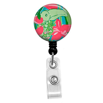 Toucan Mylar ID Badge Reel Toucan Mylar ID Badge Reel