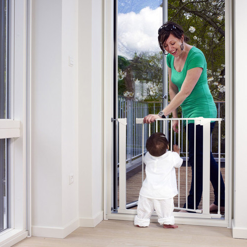 Babydan Premier True Pressure Fit Safety Gate - White (73.5 - 79.6cm; Max 119.3) Babydan Premier True Pressure Fit Safety Gate - White (73.5 - 79.6cm; Max 119.3)