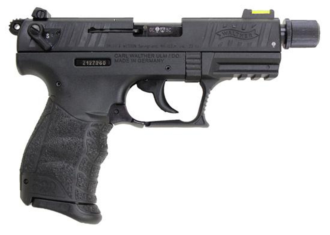 Walther P22 34in Threaded Barrel Black Impact Guns 7692