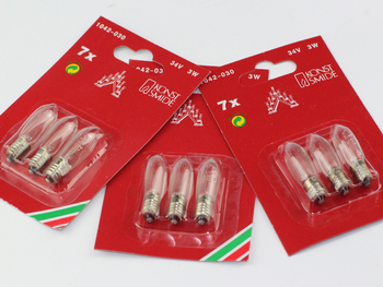 9 Pack Of Konstsmide 34V, 3W, E10, MES Spare Welcome Candle Bridge Bulbs 9 Pack Of Konstsmide 34V, 3W, E10, MES Spare Welcome Candle Bridge Bulbs