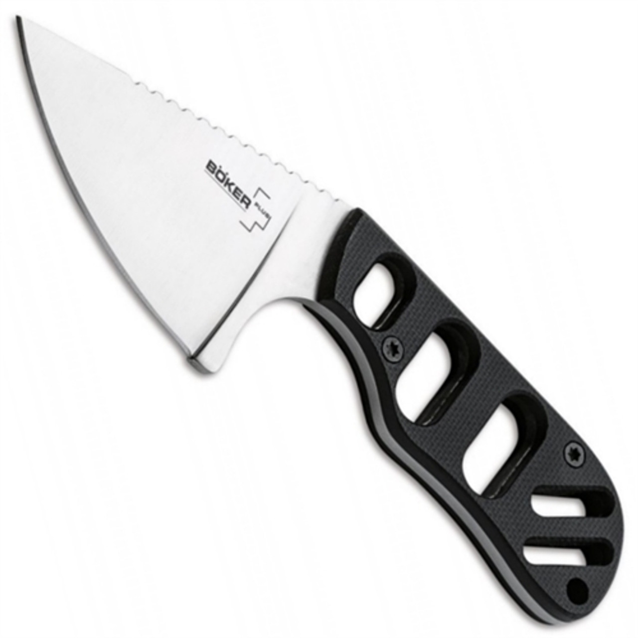 Boker Plus 02BO321 SFB Fixed Blade Neck Knife, Satin Blade