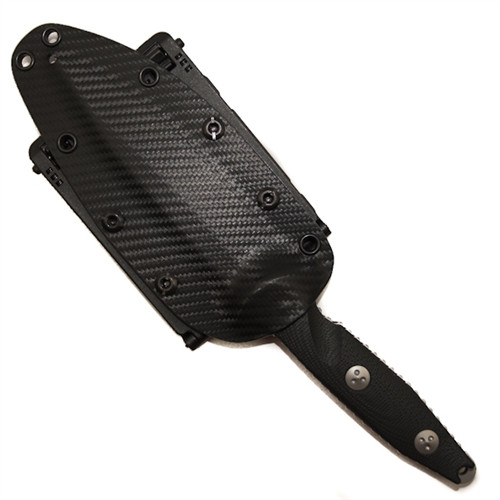 Microtech 1131DLC Alpha S/E Carbon Fiber Fixed Blade Knife, DLC