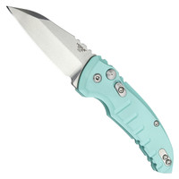 Hogue Knives Aquamarine A01 Microswitch Wharncliffe Auto Knife, Tumbled Blade Hogue Knives Aquamarine A01 Microswitch Wharncliffe Auto Knife, Tumbled Blade