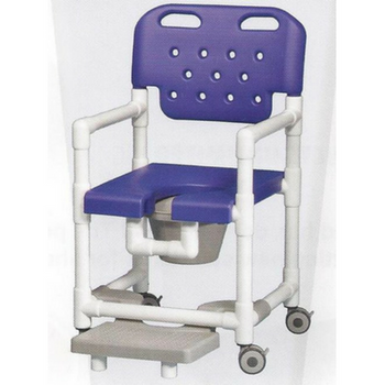 Elite Series Rolling Shower Commode Chair With Footrest Elite Series Rolling Shower Commode Chair With Footrest
