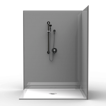 Plain Wall Corner Shower Plain Wall Corner Shower